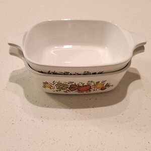 Corning Ware Spice of Life Petite 1 3/4 Cup Casserole Bowls. Set of Two